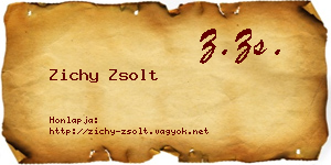 Zichy Zsolt névjegykártya